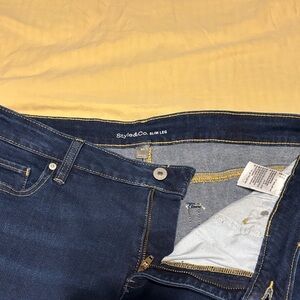 Style & Co. Women's Dark Blue Straight Leg Jeans